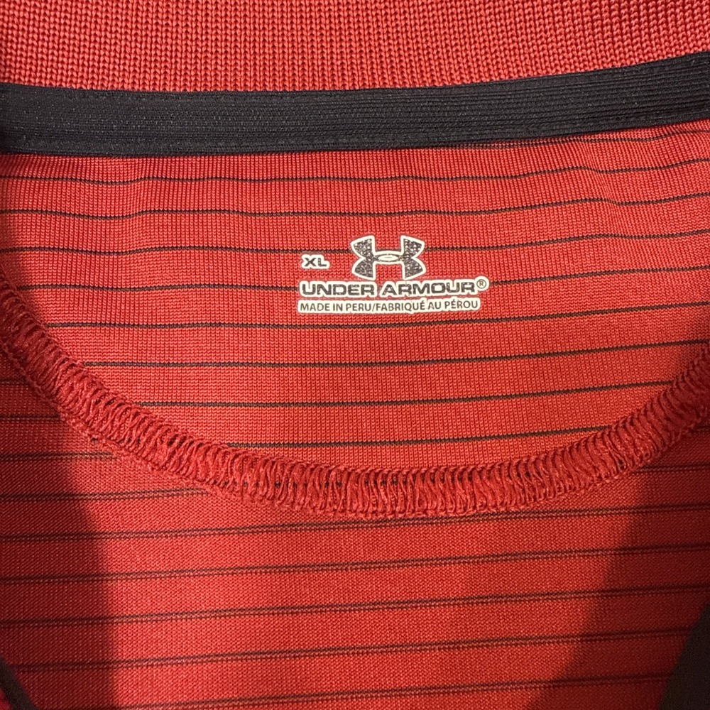 SHIRT GOLF POLO Under Armour Men XL BURGANDY MICRO Performance Loose Heatgear